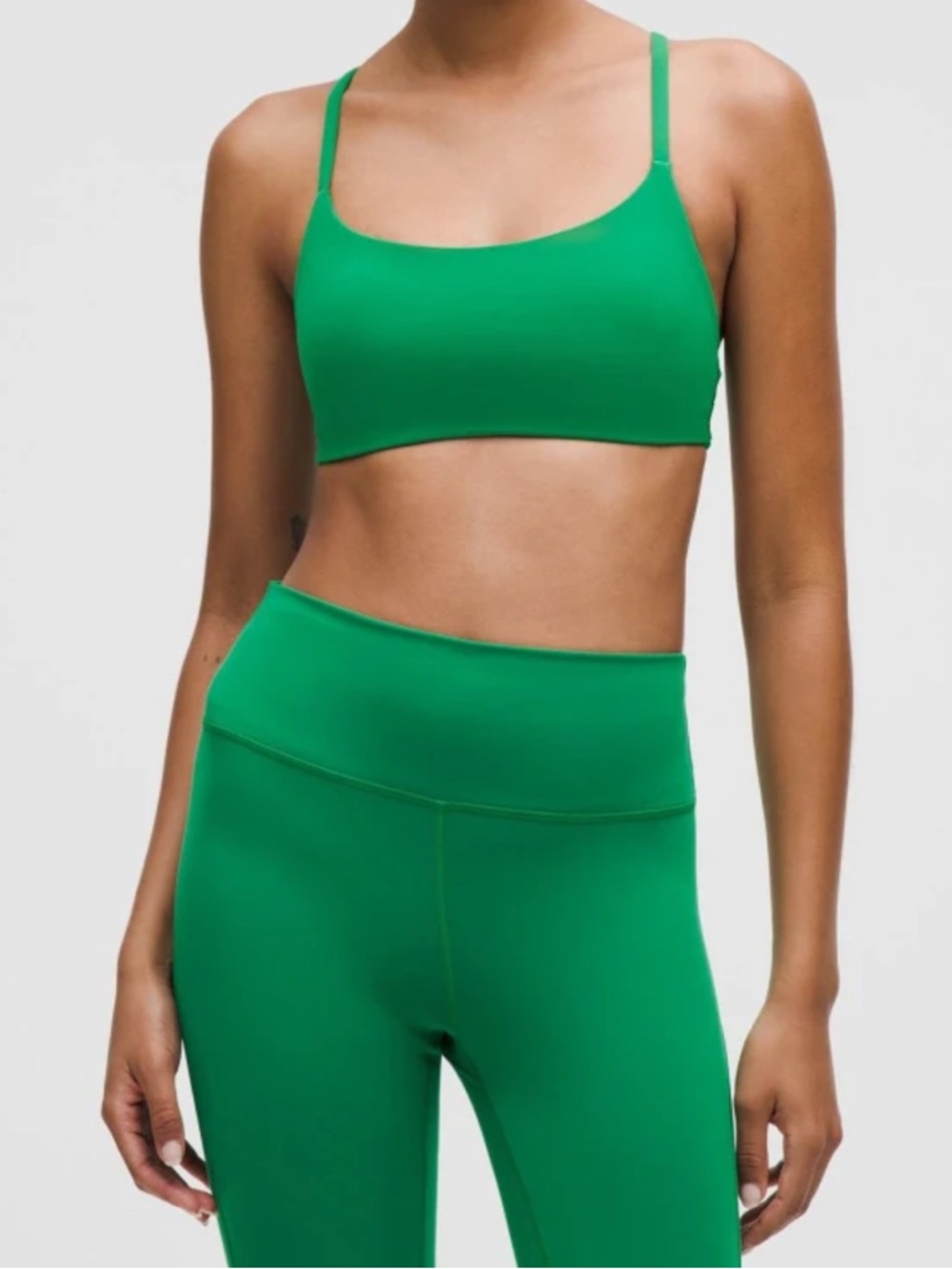 lululemon athletica Green Scoop Bralette